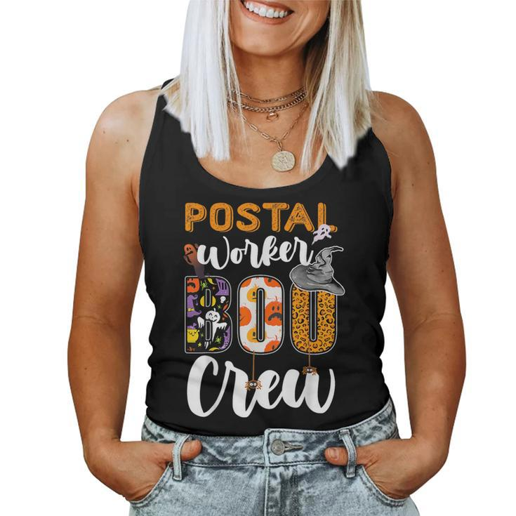 Postal Worker Boo Crew Ghost Halloween Costume Women Tank Top