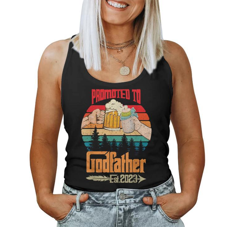 Promoted To Godfather Est 2023 For New Godfather Women Tank Top