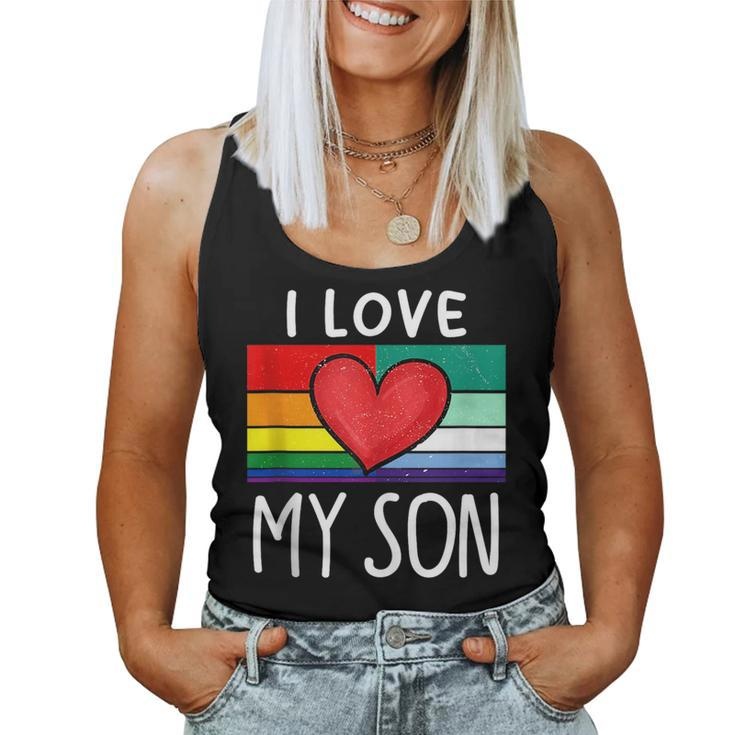 Proud Dad Mom Mlm Pride Lgbt Ally Gay Male Mlm Flag Women Tank Top