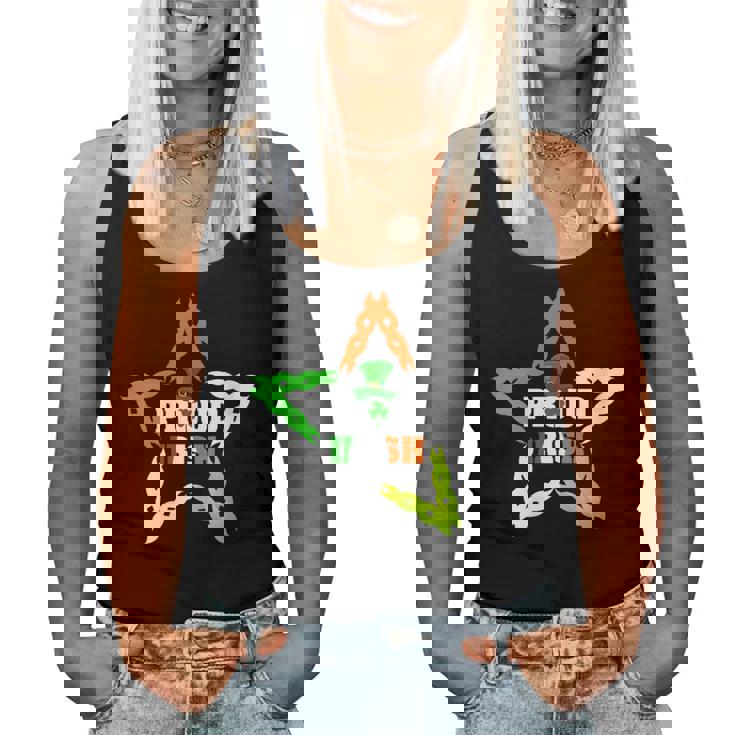 Proud Irish St Patricks Day Colorful Celtic Pride Women Tank Top