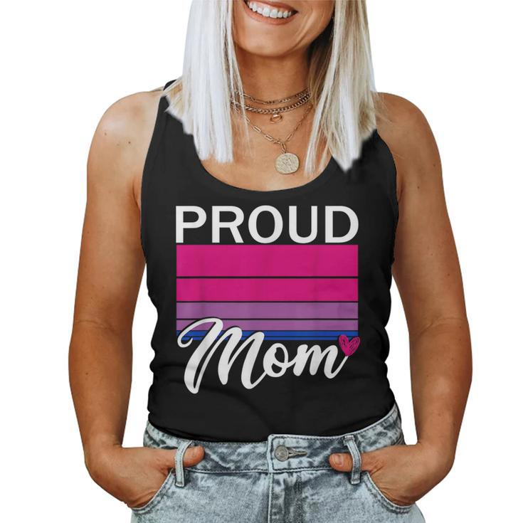 Proud Mom Bisexual Son Daughter Clothes Bisexuality Bi Pride Women Tank Top