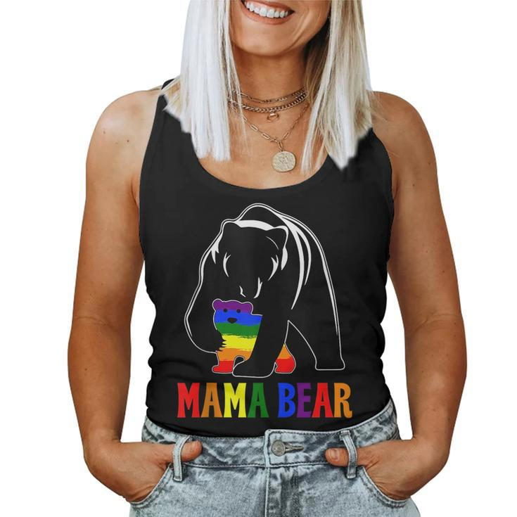 Proud Mommy Lgbtq Lgbt Mom Pride Month Mama Bear Women Tank Top