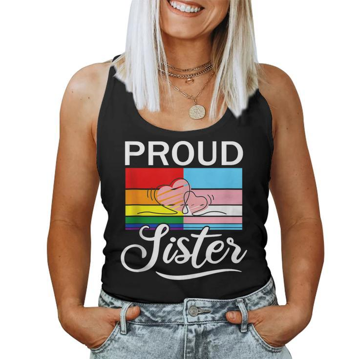 Proud Trans Sister Flag Lgbt Transgender Gay Pride Women Tank Top