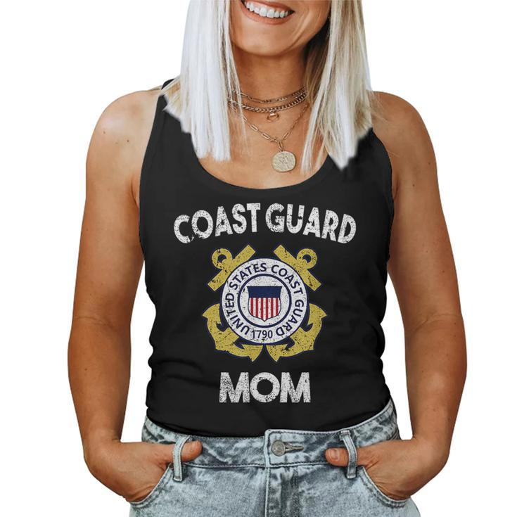 Proud Us Coast Guard Mom Military Pride For Mom Women Tank Top