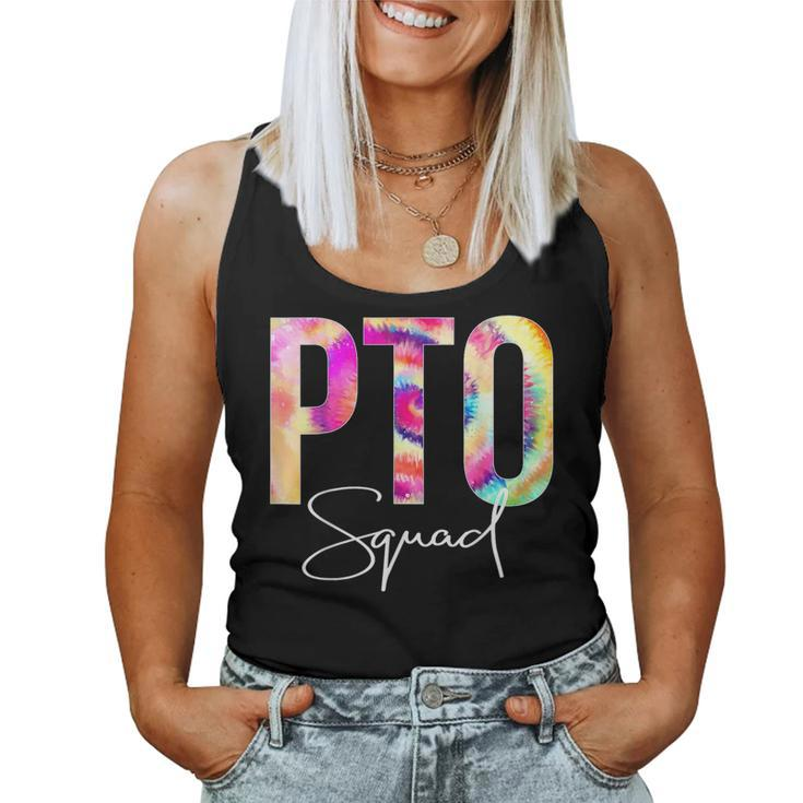 Pto Squad Tie Dye Back To School Appreciation Women Tank Top