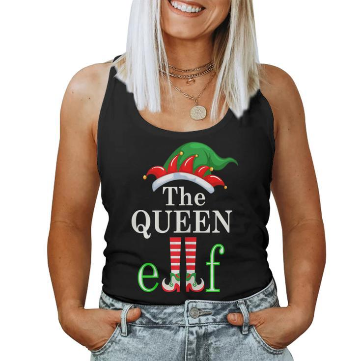 The Queen Elf Family Matching Group Christmas Pajama Women Tank Top