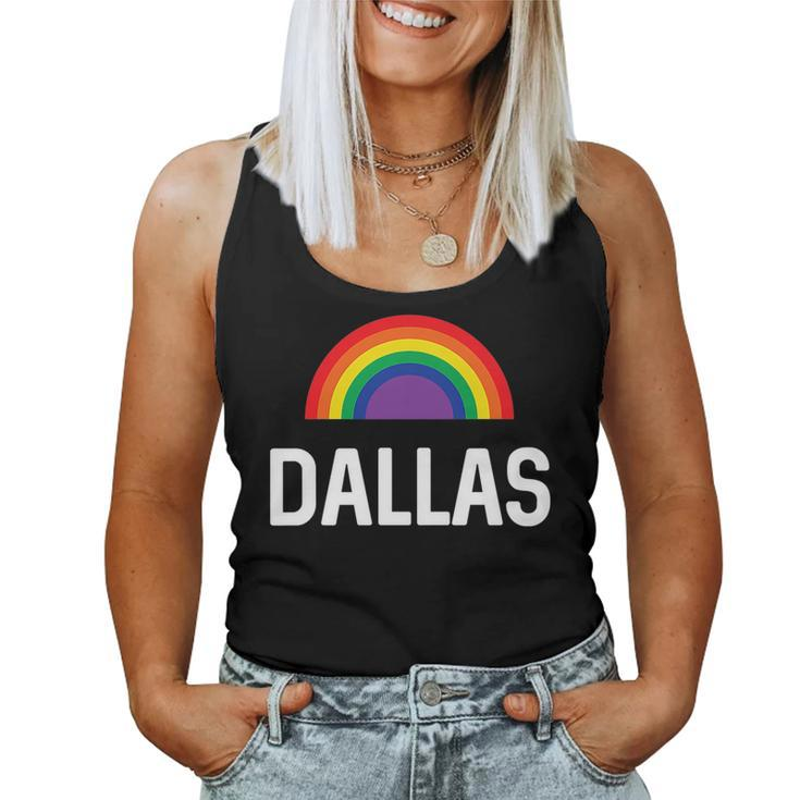 Rainbow Gay Pride Dallas Women Tank Top