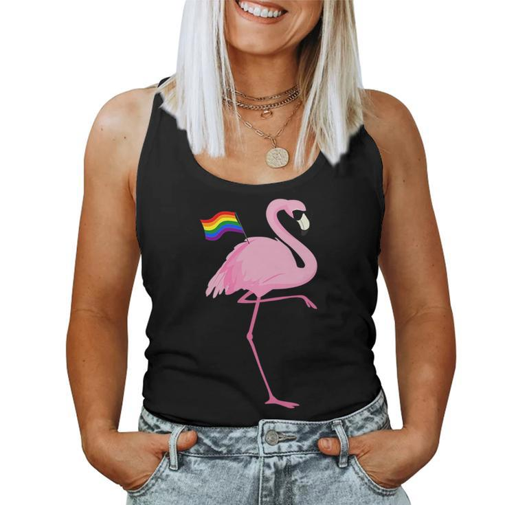Rainbow Lgbt Cute Flamingo Pride Gay & Lesbian Women Tank Top