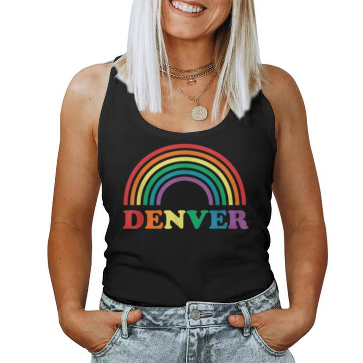 Rainbow Pride Gay Lgbt Denver Colorado Co Women Tank Top