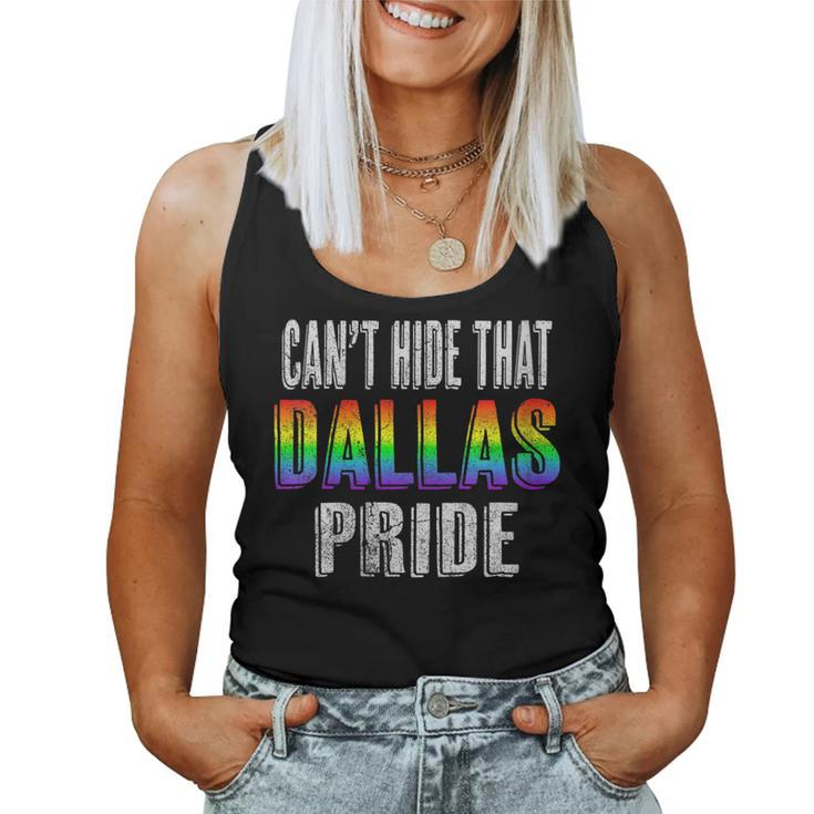 Retro 70S 80S Style Cant Hide That Dallas Gay Pride Women Tank Top
