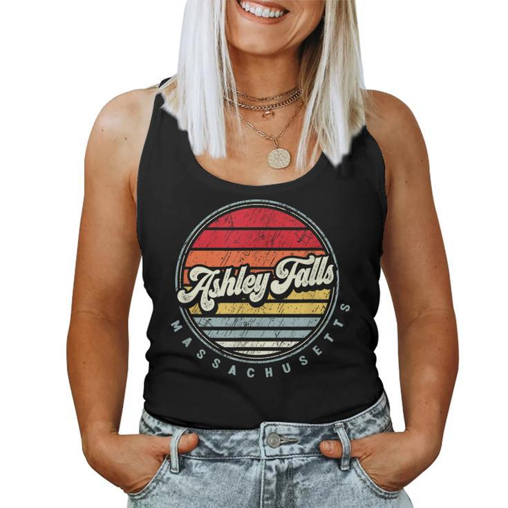 Retro Ashley Falls Home State Cool 70S Style Sunset Women Tank Top
