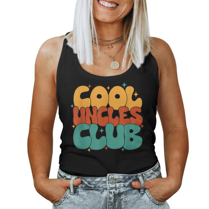 Retro Groovy Cool Uncles Club New Uncle For Uncle Women Tank Top