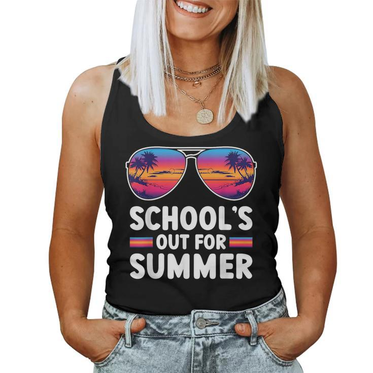 Retro Last Day Of Schools Out For Summer Teacher Boys Girls Women Tank Top