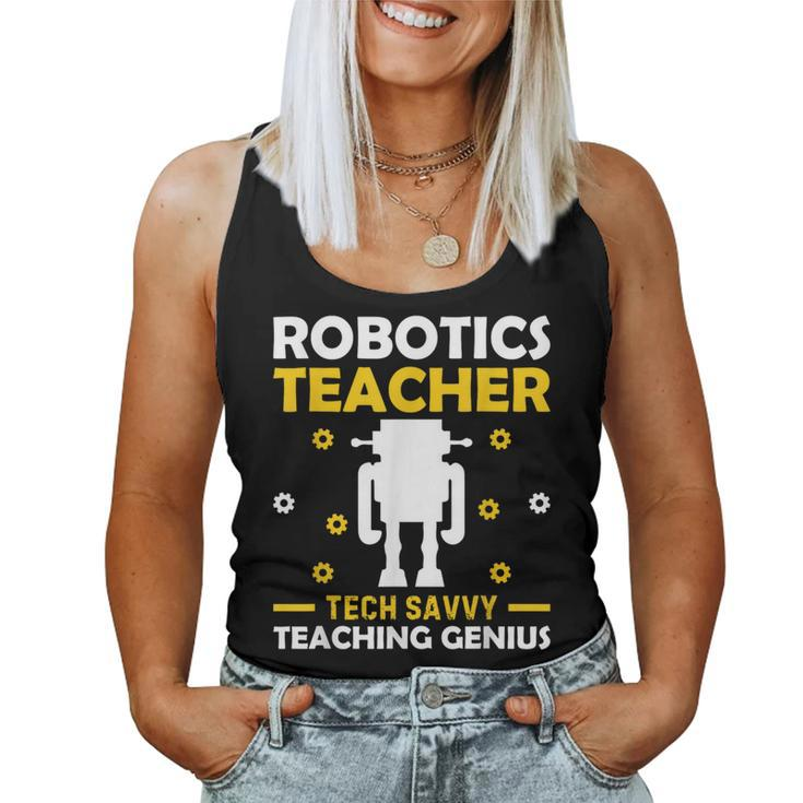 Robotics Teacher Building Machine Tech Master Women Tank Top