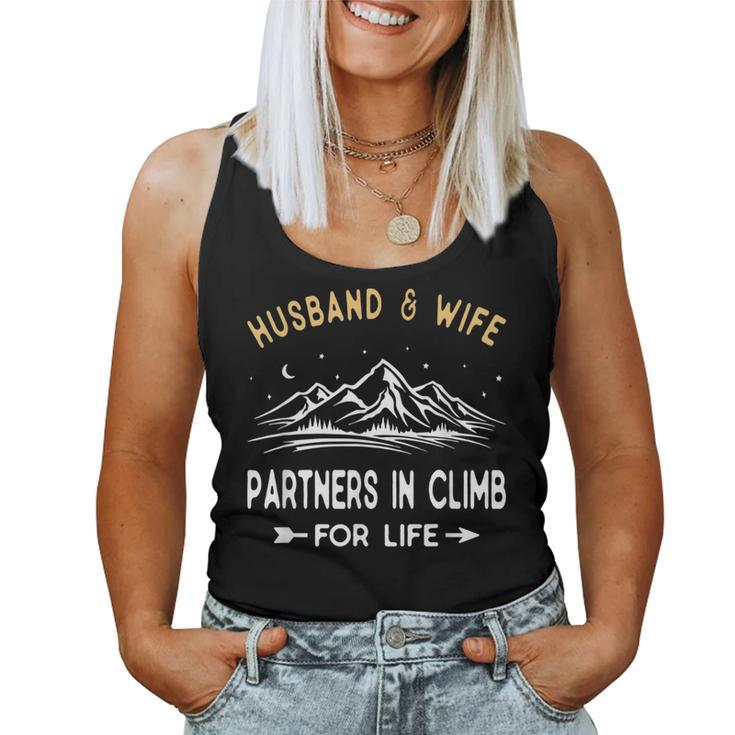 Rock Climbing For Husband Wife Mountain Climbers Hiking Puns Women Tank Top