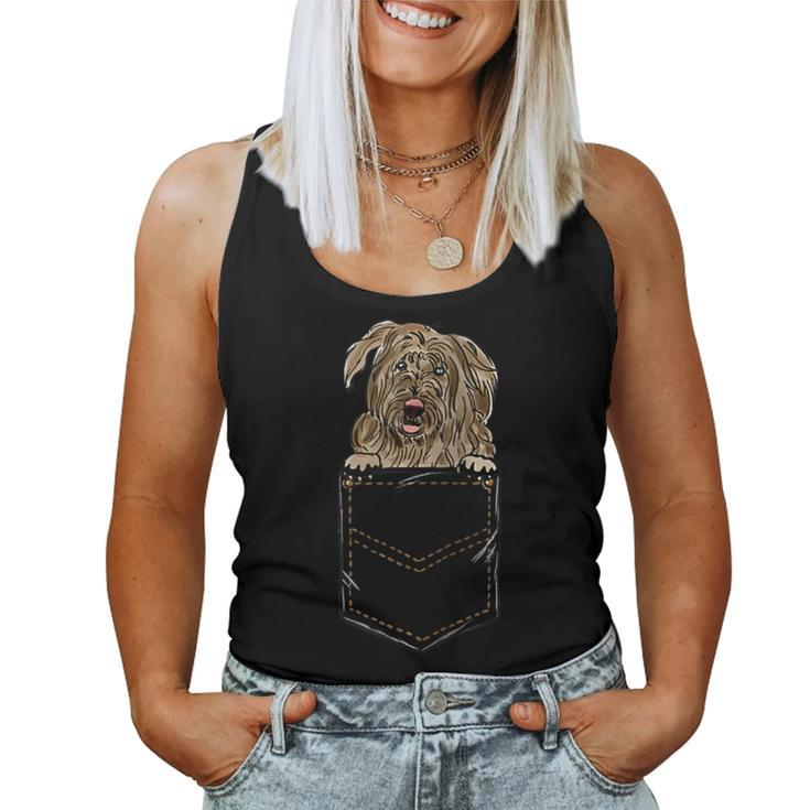 Romanian Mioritic Shepherd Puppy For A Dog Owner Pocket Women Tank Top
