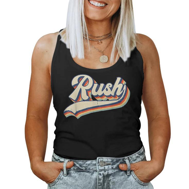 Rush Name Vintage Retro Gift Men Women Boy Girl  Women Tank Top Weekend Graphic