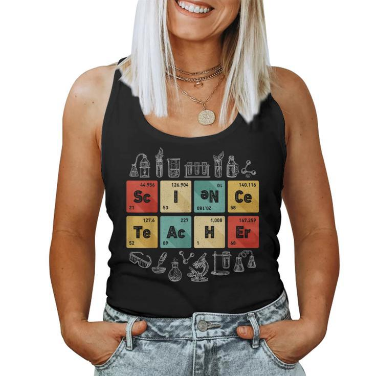 Science Teacher Chemistry Periodic Table Of Elements Women Tank Top