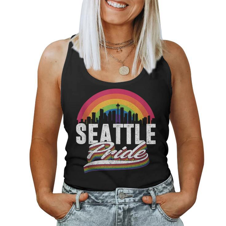 Seattle Lgbt Lesbian Gay Bisexual Rainbow Lgbtq Pride Women Tank Top