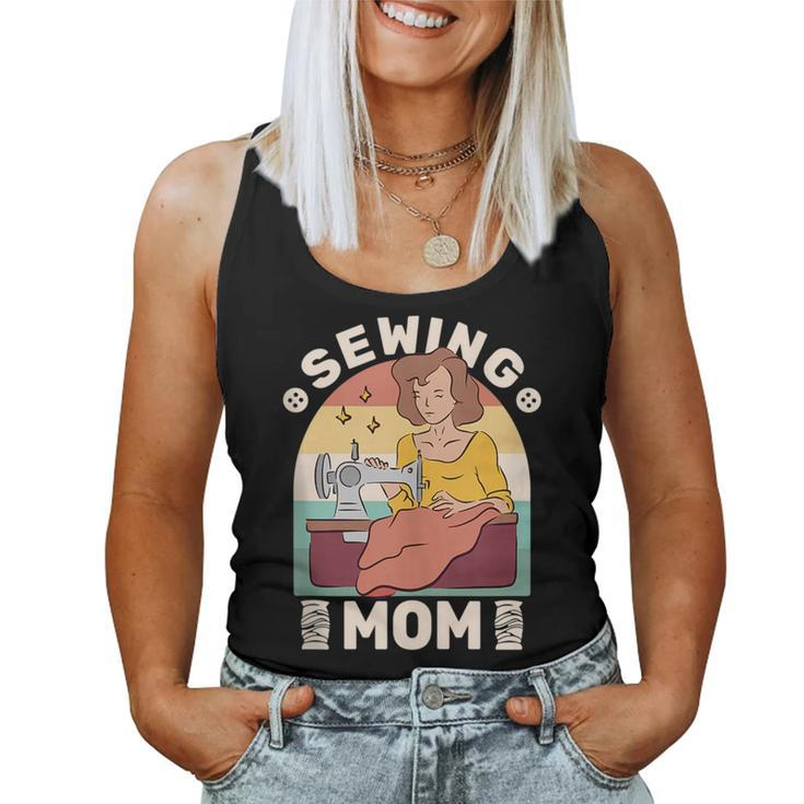 Sewing Mom For Women Quilting Retro Sew Sewing Machine Women Tank Top