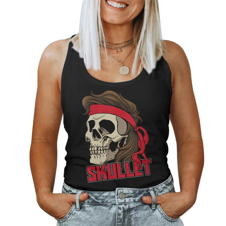 Skull With A Mullet - Redneck Mullet Pride Women Tank Top