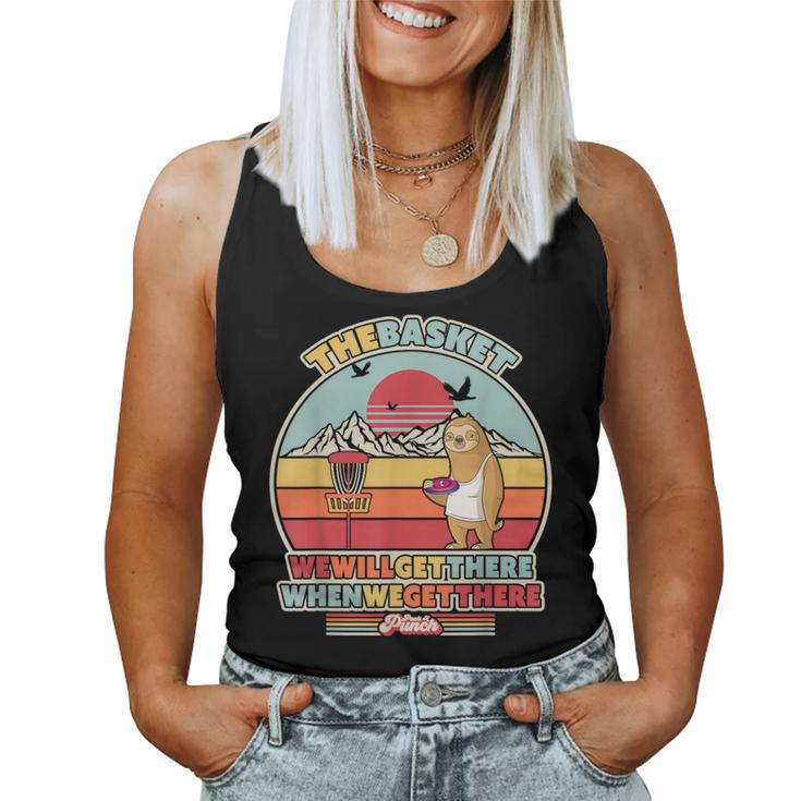Sloth Disc Golf We Will Get There When We Get There Women Tank Top