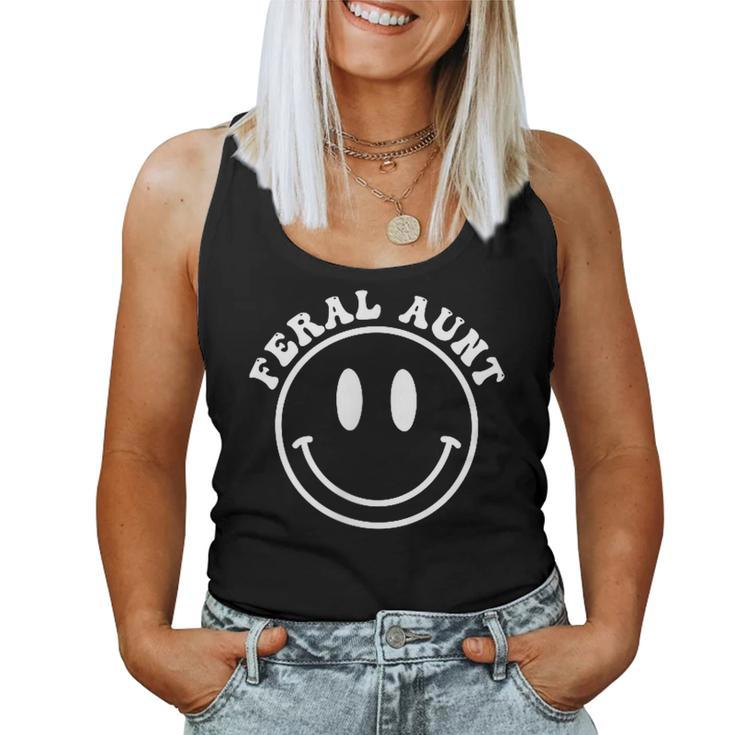 Somebodys Feral Aunt Retro Groovy Both Side Print Women Tank Top