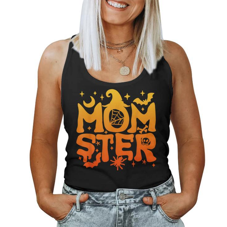 Spooky Halloween Momster Spooky Monster Mom Family Matching Women Tank Top
