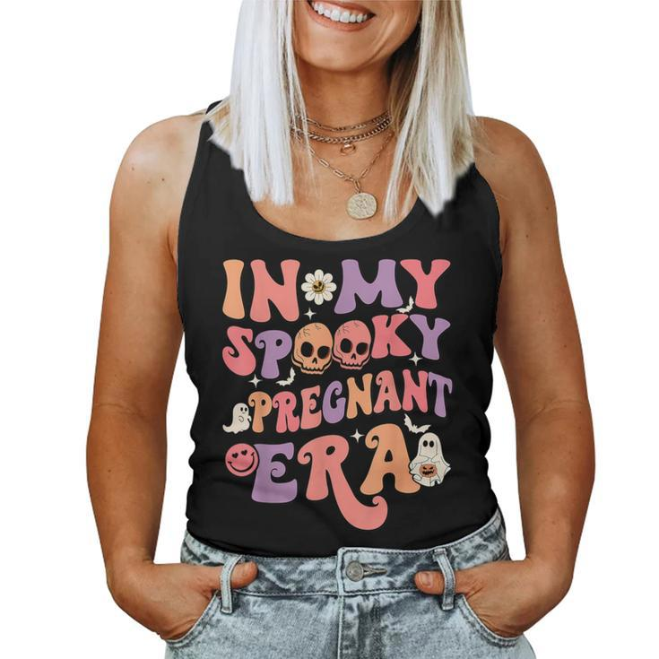 In My Spooky Pregnant Era Ghost Halloween Pregnant Mom Women Tank Top