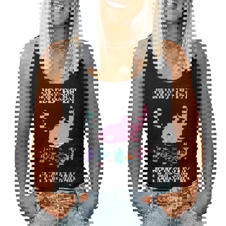 Teenie Grandma Gift Worlds Bestnie Shark Women Tank Top Weekend Graphic