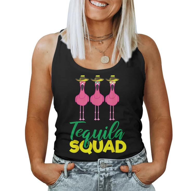 Tequila Squad Flamingo Matching Cinco De Mayo Team Women Tank Top