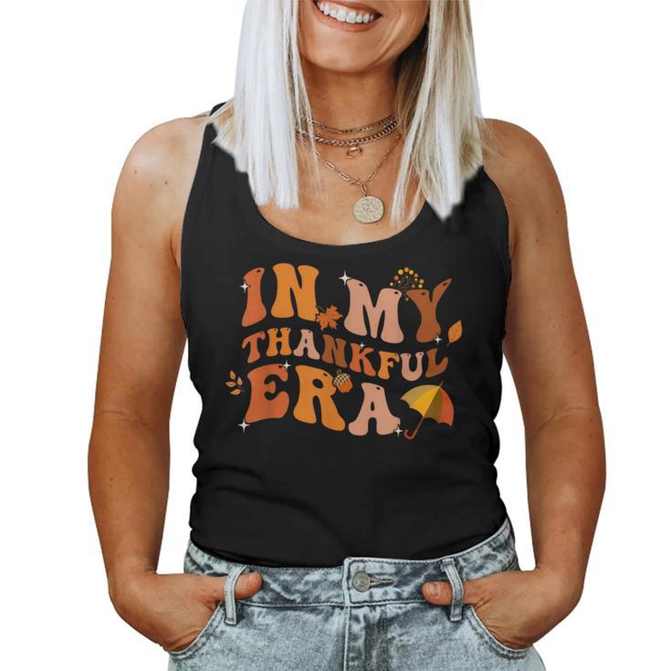 In My Thankful Era Thanksgiving Fall Autumn Leave Men Women Tank Top