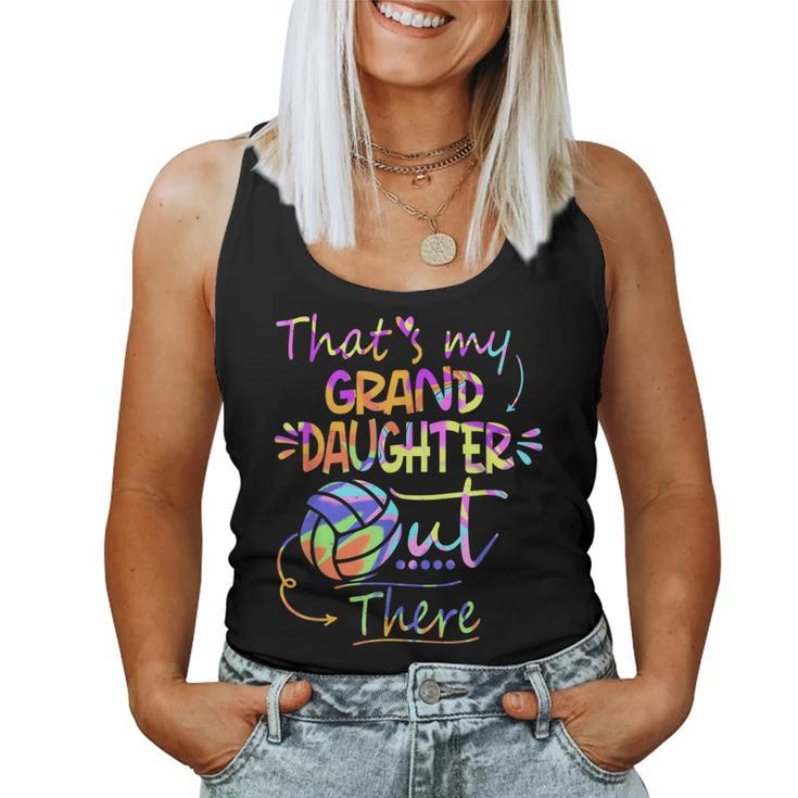 That's My Granddaughter Out There Volleyball For Grandma Women Tank Top