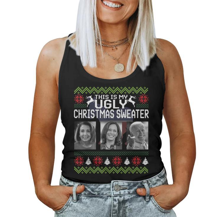 Now That's One Ugly Christmas Sweater Joe Biden Harris Jill Women Tank Top
