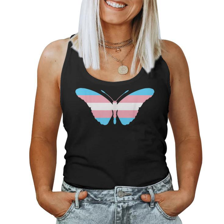 Transgender Butterfly Trans Pride Flag Ftm Mtf Insect Lovers Women Tank Top