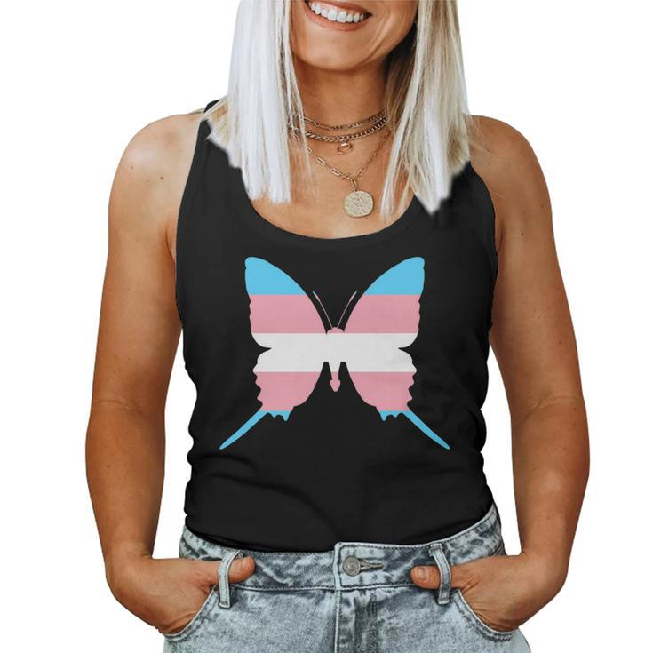 Transgender Flag Trans Pride Butterfly Lover Ftm Mtf Women Tank Top