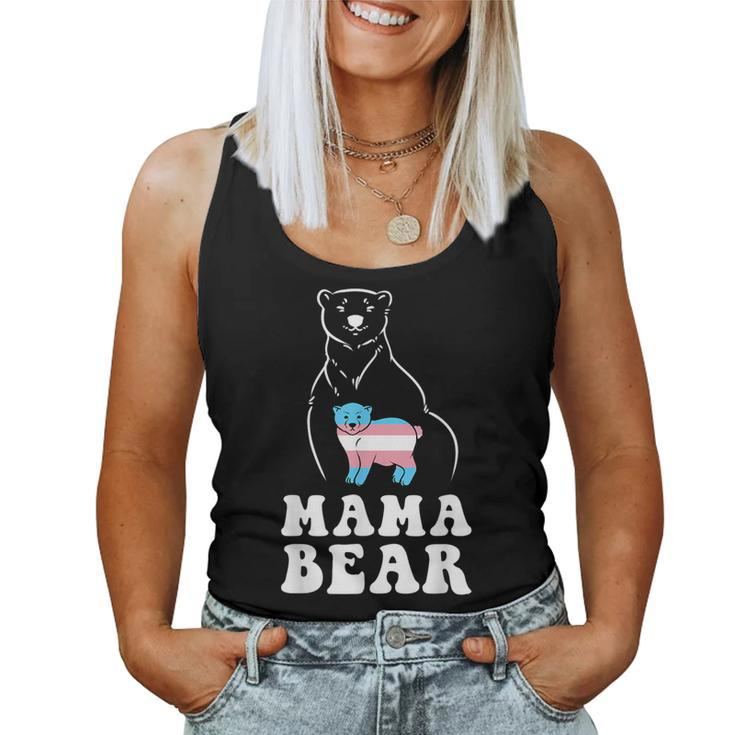 Transgender Pride Flag Trans Lgbtq Mom Mama Bear Women Tank Top