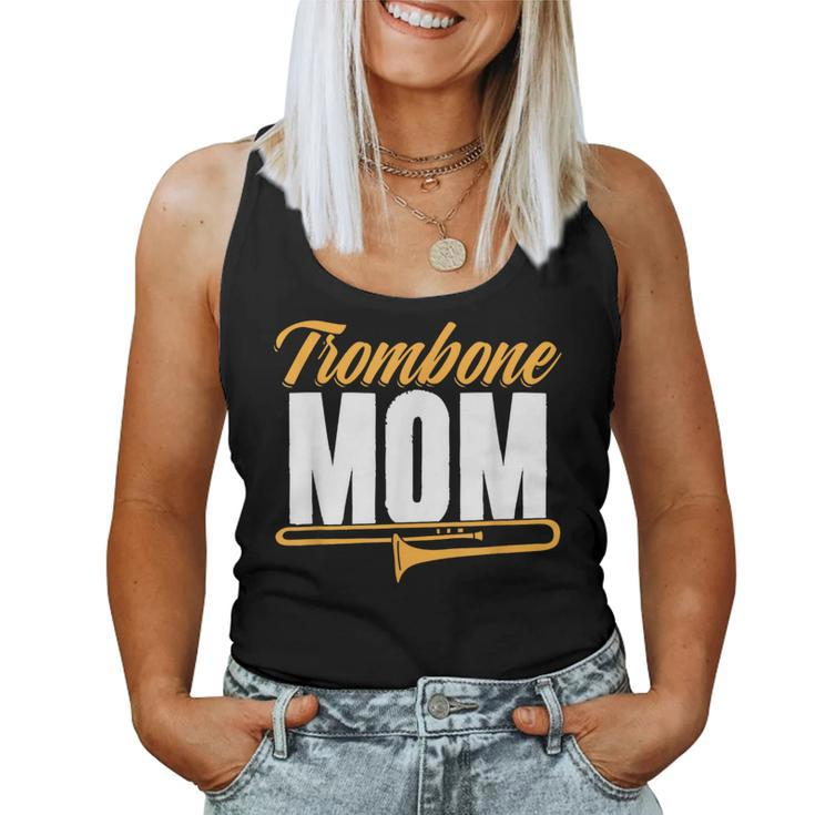 Trombone Mom Marching Band Musical Instrument Mother's Day Women Tank Top