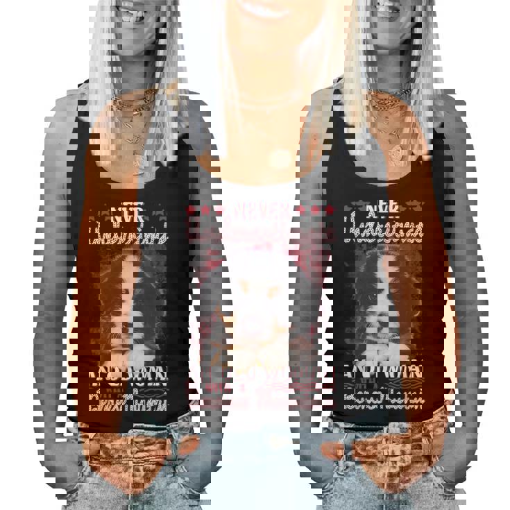 Never Underestimate An Old Woman With A Bernese Mountain Women Tank Top