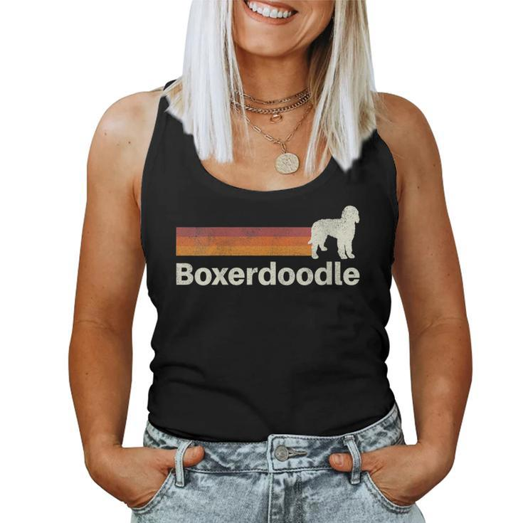 Vintage Boxerdoodle Retro Mom Dad Dog Women Tank Top