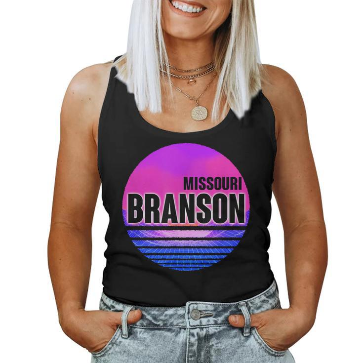 Vintage Branson Vaporwave Missouri Women Tank Top