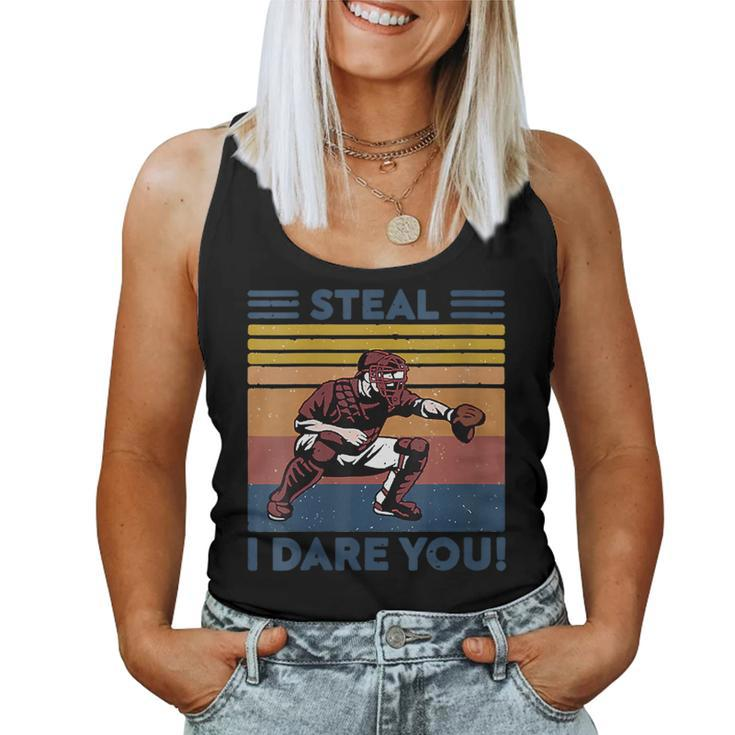 Vintage Steal I Dares You Baseball T Women Tank Top