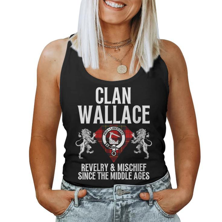 Wallace Clan Scottish Name Coat Of Arms Tartan Family Party Women Tank Top