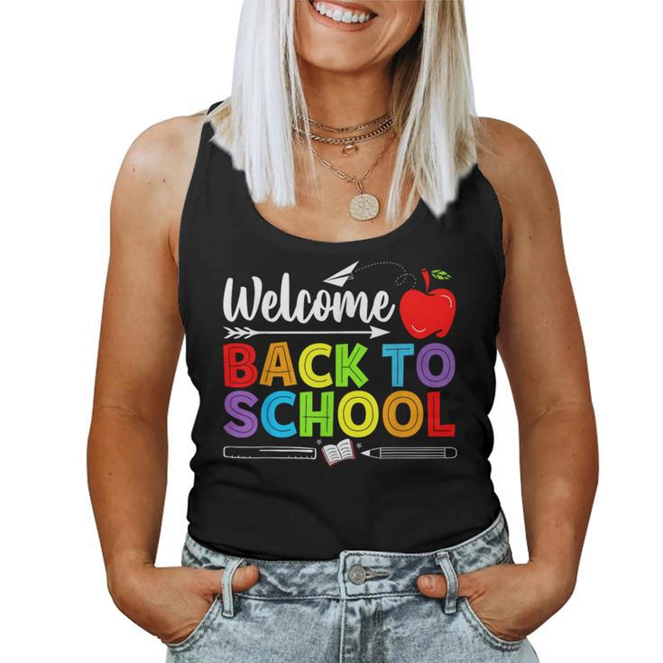 Welcome Back To School Teacher Love Women Tank Top
