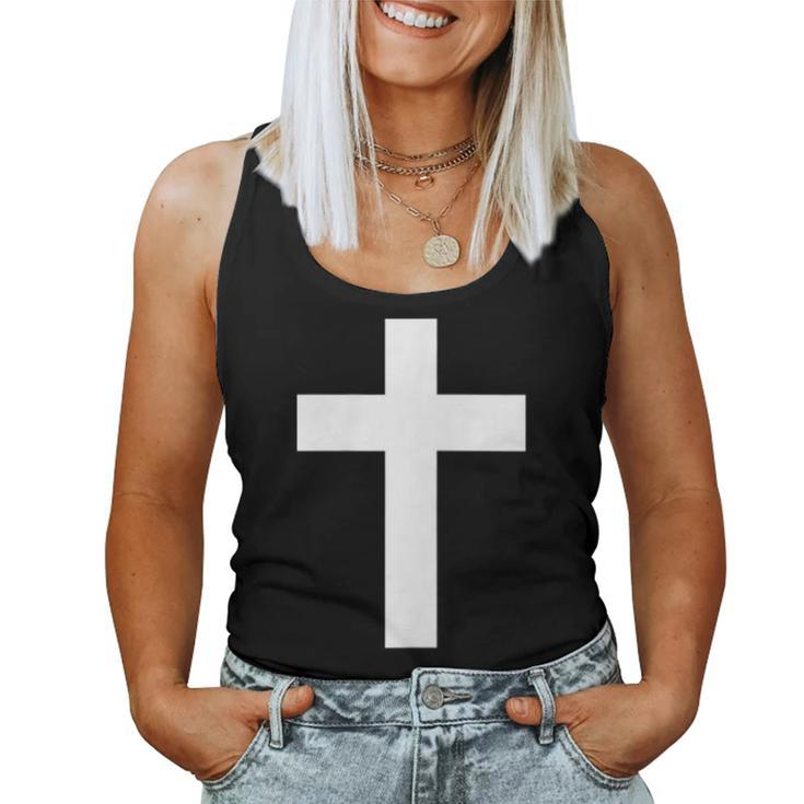 White Cross Jesus Christ Christianity God Christian Gospel Women Tank Top