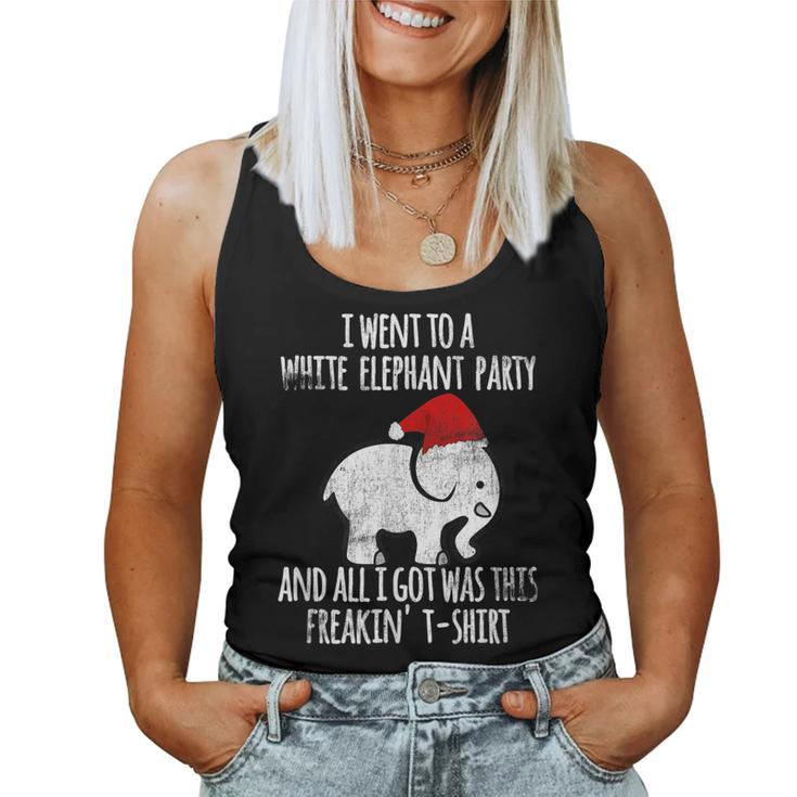 White Elephant Christmas Fun  Gift Exchange Contest Women Tank Top Basic Casual Daily Weekend Graphic