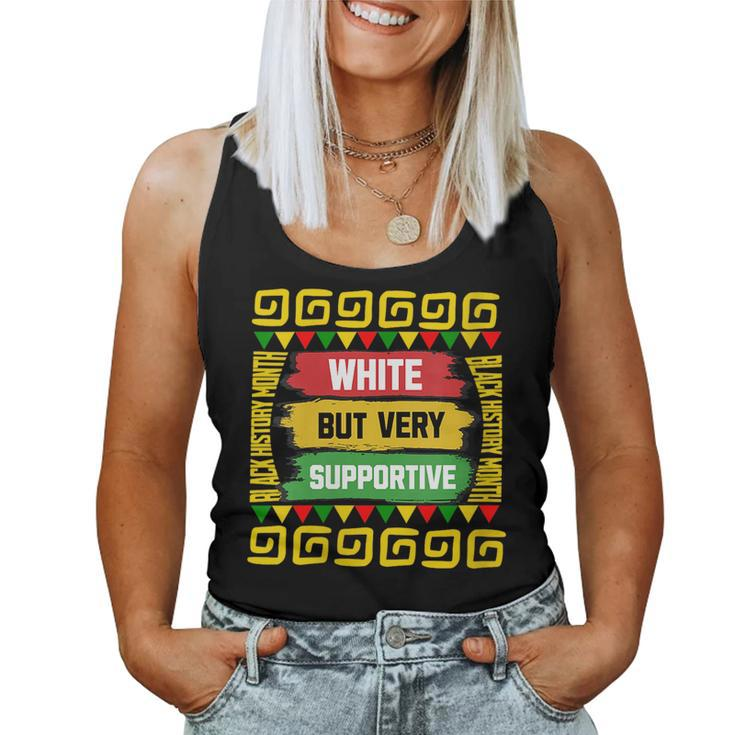 White But Supportive Ally Black History Month Junenth Women Tank Top