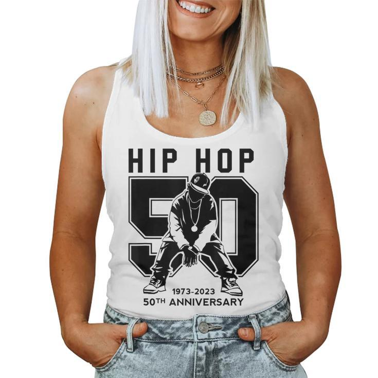 50 Years Of Hip Hop 1973-2023 50Th Anniversary Hip Hop Retro Women Tank Top