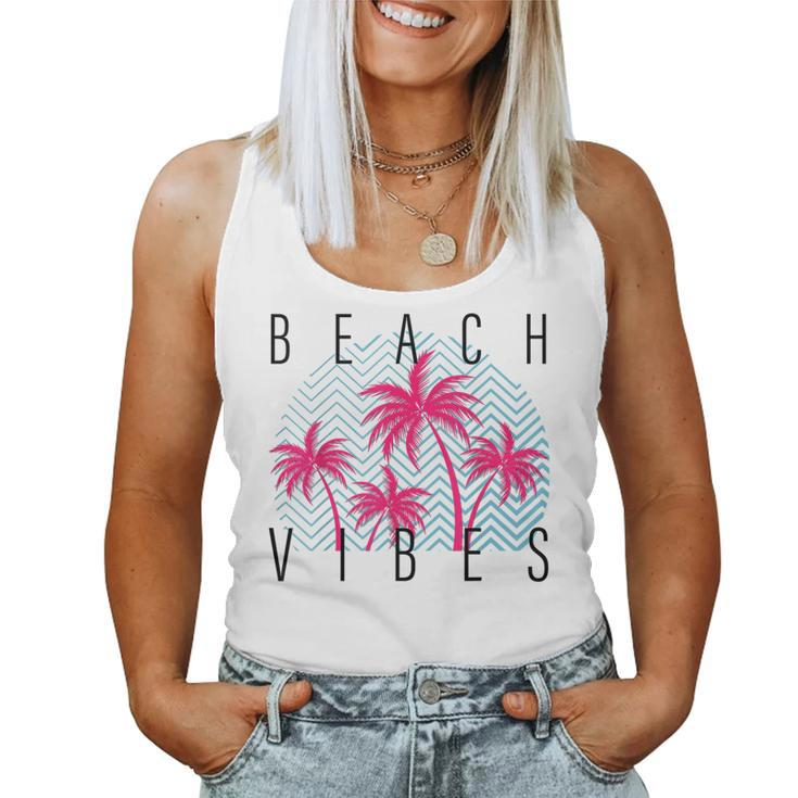 Beach Vibes Palm Trees Beach Summer Women Men Women Tank Top