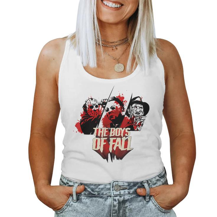 The Boys Of Fall Horror Movies Novelty Graphic Fall Women Tank Top